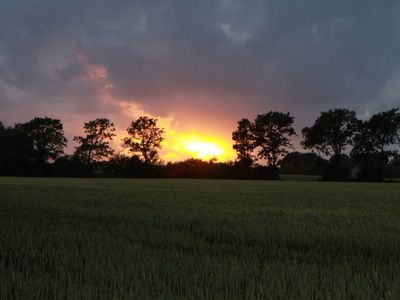 Sonnenuntergang über Hedwigsruh