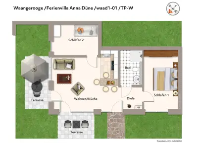 Ferienwohnung für 6 Personen (58 m²) in Wangerooge 7/7