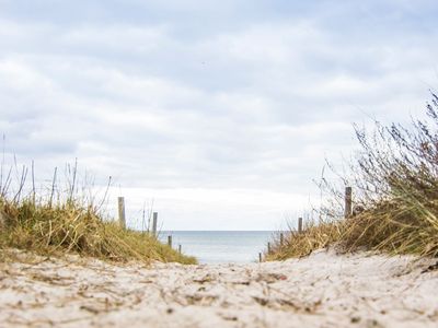 Ostseestrand direkt vor der Sandburg