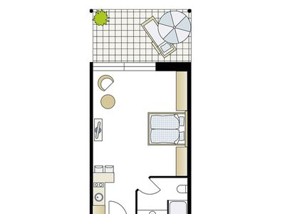 Ferienwohnung für 2 Personen (20 m²) 6/6