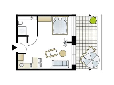 Ferienwohnung für 2 Personen (33 m²) 5/6