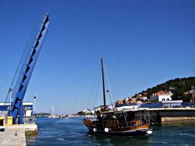 Tisno Brücke zwischen Land und Insel Murter