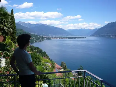 Blick vom Balkon nach Ascona