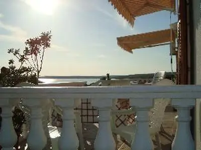 Blick vom unteren Terrasse