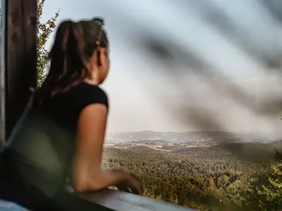 Aussicht vom Balkon