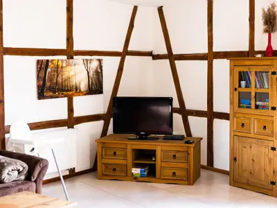 Fewo Platzhirsch  Wohnraum mit Küche