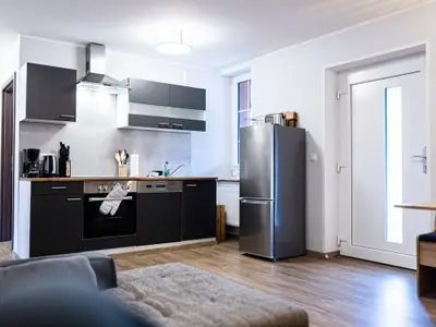 Fewo Sommernacht  Wohnraum mit Küche