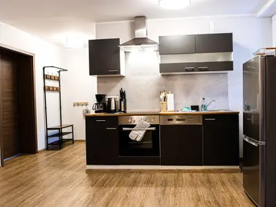 Fewo Sommernacht  Wohnraum mit Küche