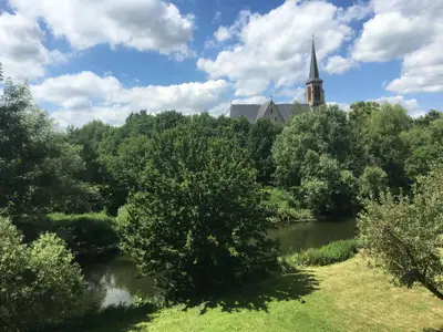 Blick vom Balkon