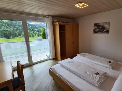 Erstes Schalfzimmer Haus Hedwig 2 mit Terrasse