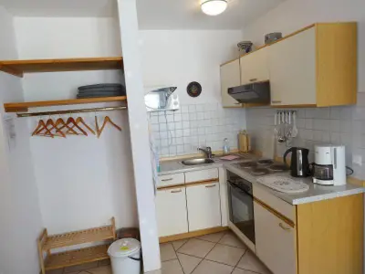 Küche und Garderobe