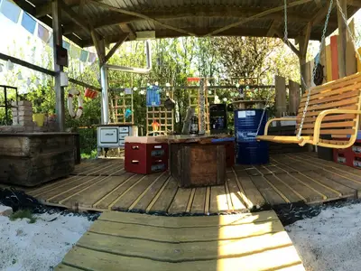 Gartenlaube des Hüs Sanskiin in Süddorf auf Amrum