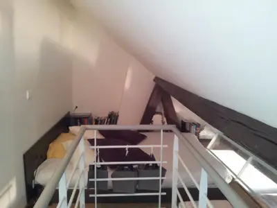 Schlafbereich oben im Mezzanin