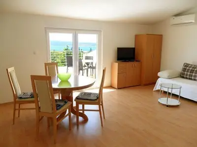 Wohnzimmer mit Meerblick