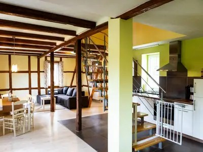 Fewo Wildfang  Wohnraum mit Küche