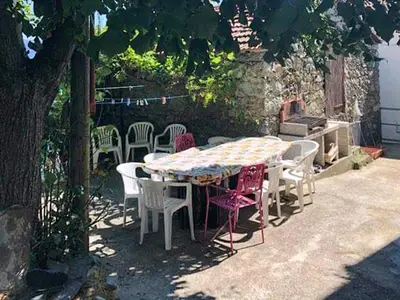 outside