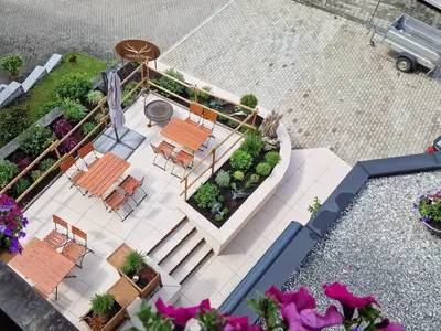 Gastgarten mit Grill