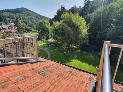 Blick vom Balkon