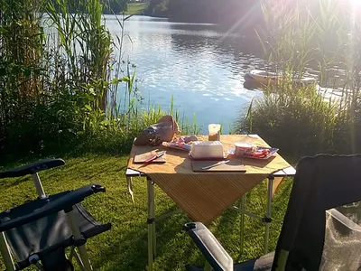 Frühstück direkt am Wasser, besser gehts nicht