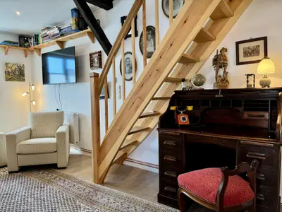 Treppe zum Schlafraum