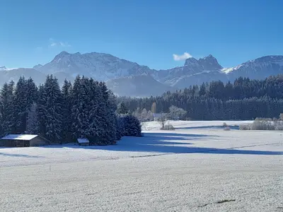 Winterbalkonaussicht