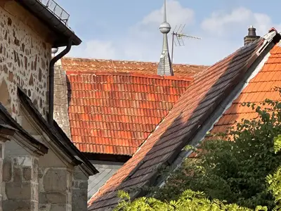 Blick  aus einem Fenster