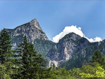 Blick zu den Gesäusebergen