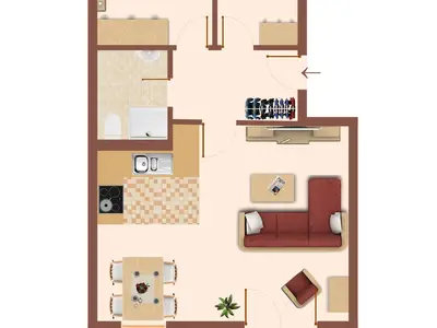 Ferienwohnung für 4 Personen (55 m²) in Wieck am Darß 7/10