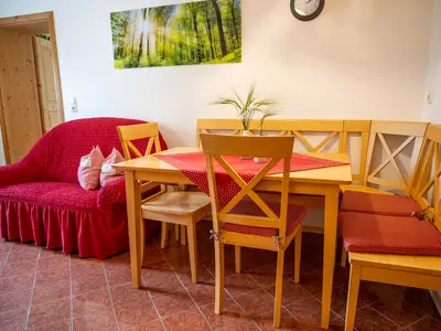 Küche Ferienwohnung Parterre im Gästehaus