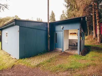 Das blaue Wunder mit Terrasse