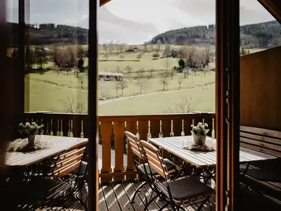 Balkon mit Panoramablick