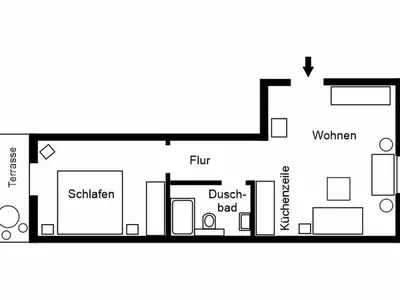 Ferienwohnung für 2 Personen (40 m²) in Lübben 10/10