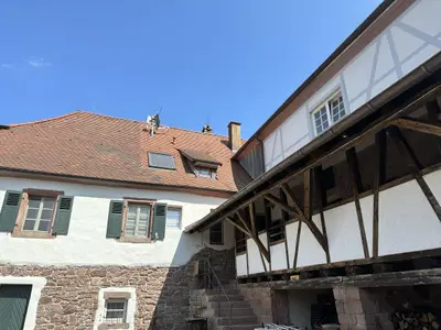 Aufgang zu den Wohnungen