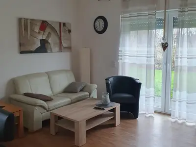 offener Wohnbereich mit Küche