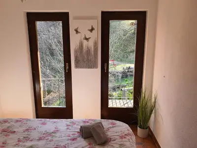 Ausblick aus dem Schlafzimmer