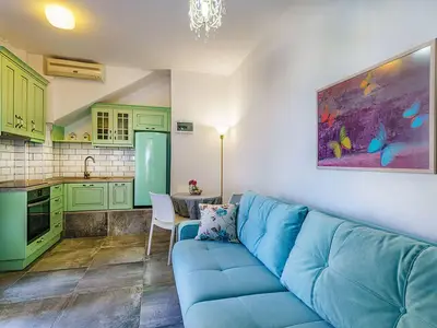 Living Room with Kitchenette