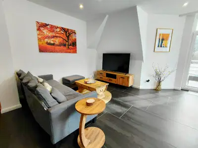 Wohnzimmer mit 55 Zoll TV