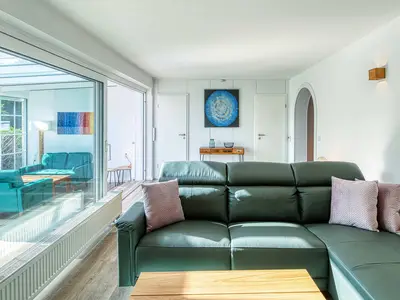 Ferienwohnung Lakeside House Blick in den offenen Wohnbereich
