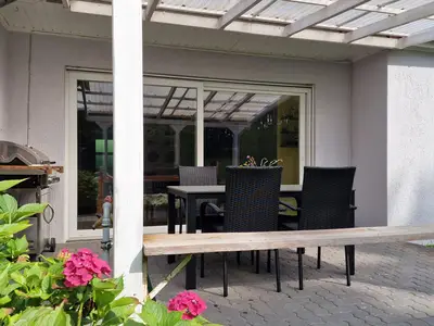 Terrasse Ferienwohnung Allerdings