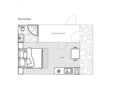 Raumplan Haus Hedwig 1