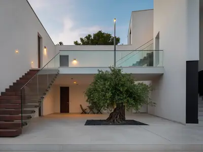outside