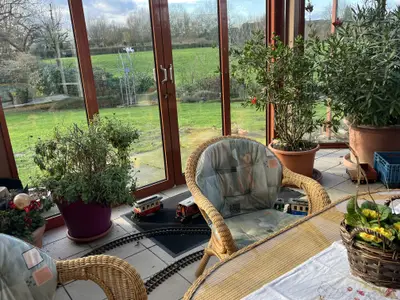 Wintergarten der Ferienwohnung Werseblick in Sendenhorst