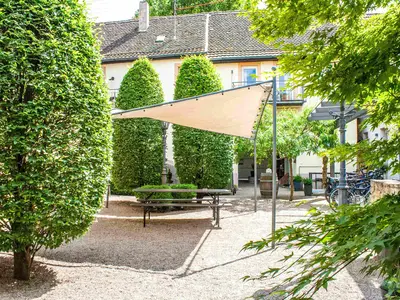 Bepflanzter Innenhof