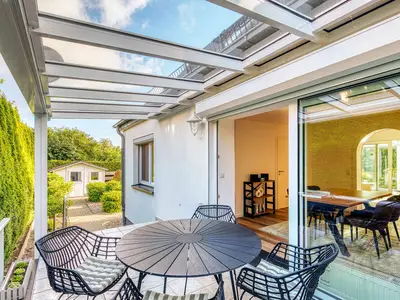 Ferienwohnung Lakeside House Waren (Müritz) - überdachte Terrasse