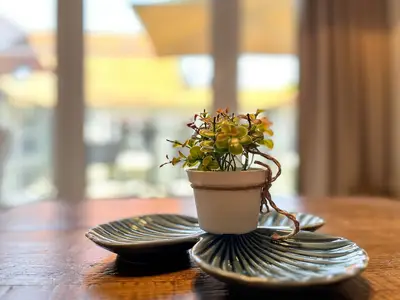 Wohnzimmer mit dekorativem Detail