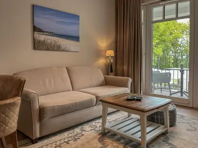 Wohnbereich mit Schlafcouch