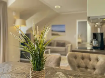 Dekoratives Detail im Essbereich