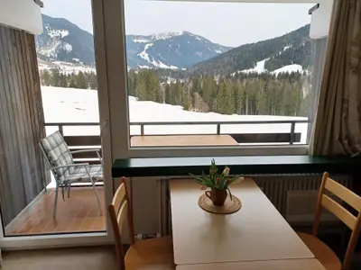 Winter-Blick aus dem Appartement