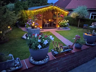 Blick aufs Gartenhaus