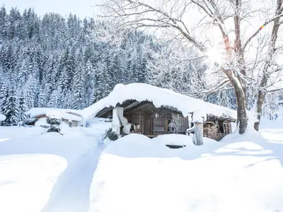 Gartenhütte-Winterstimmung